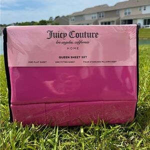 Juicy Couture Pink Queen Sheet Set